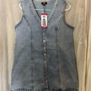 Frye Blue Denim Sleeveless Dress